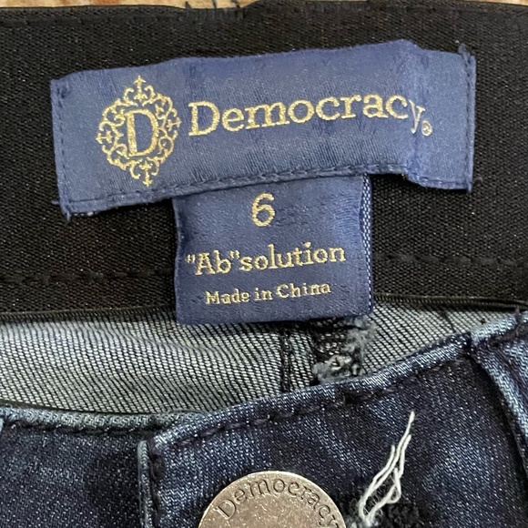Democracy AB Technology Women’s Blue Distressed Jeans Size 6 - Picture 6 of 8
